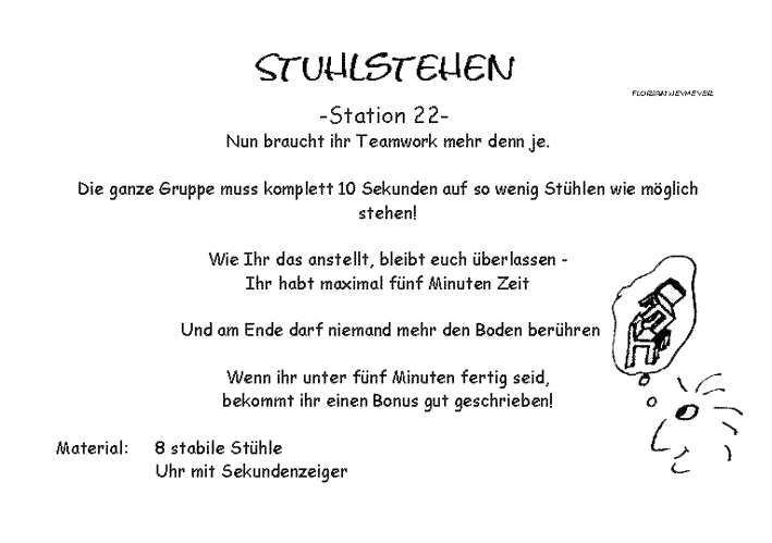 Stationsbeschreibung Stuhlstehen