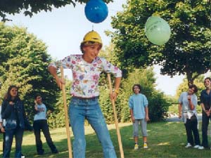 "Christophs Harem" beim Ballonstechen